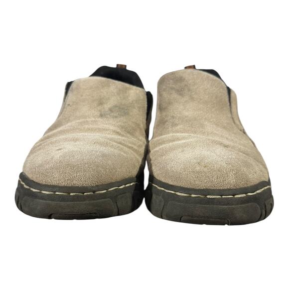 Khombu Liam Slip on Shoe Men’s Size 12 Cream Black Laceless - Picture 2 of 8